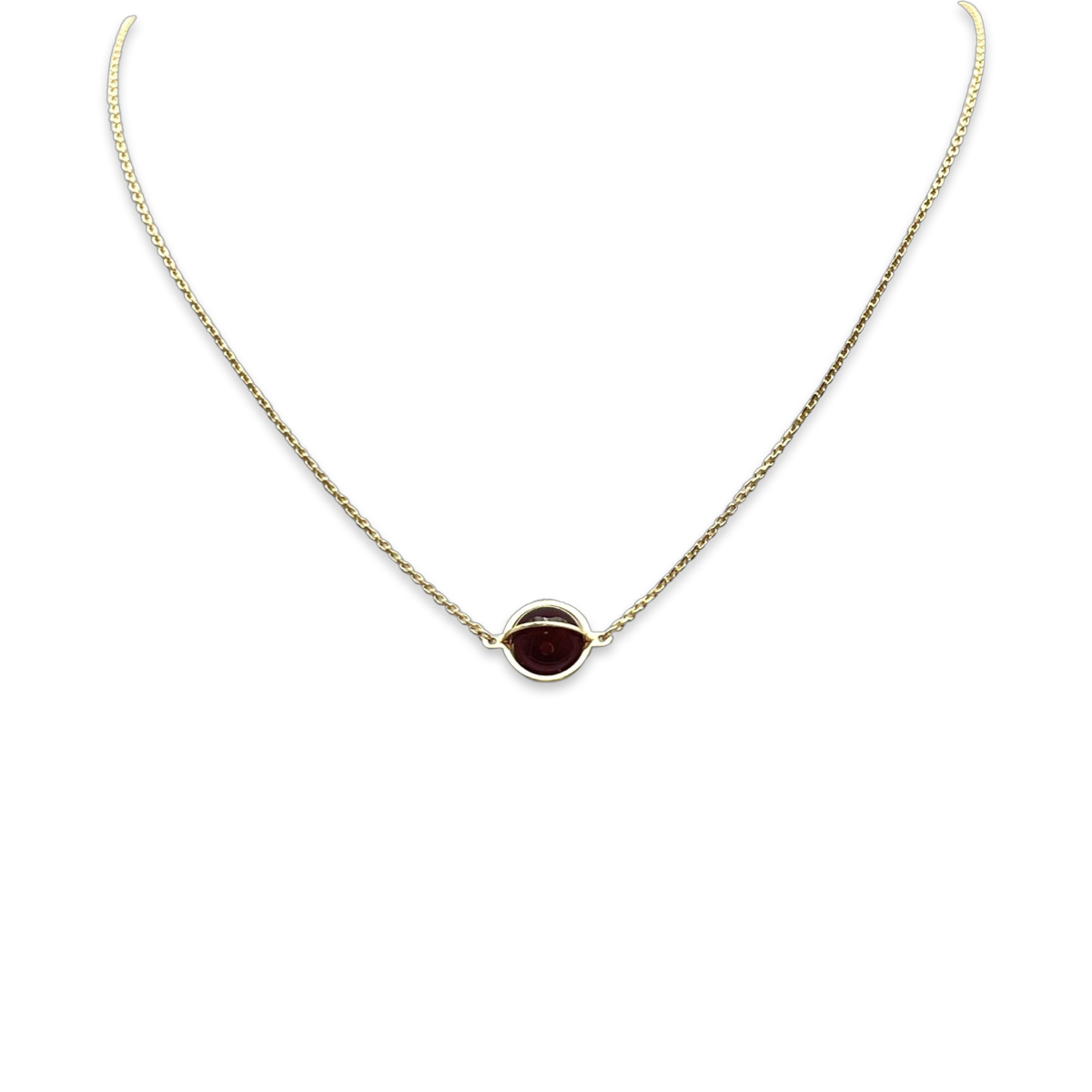 Amber gold plated necklace