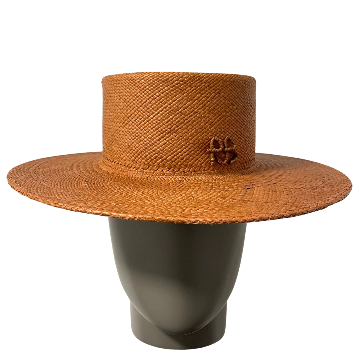 Monogram-embellished Boater Hat