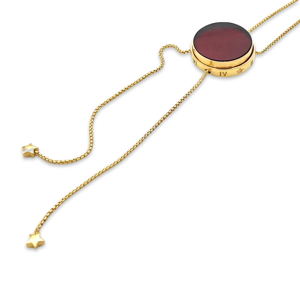 Amber gold plated necklace