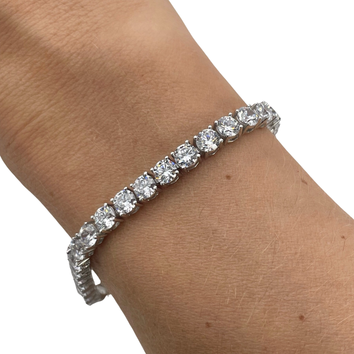 Silver Tennis bracelet with zircons