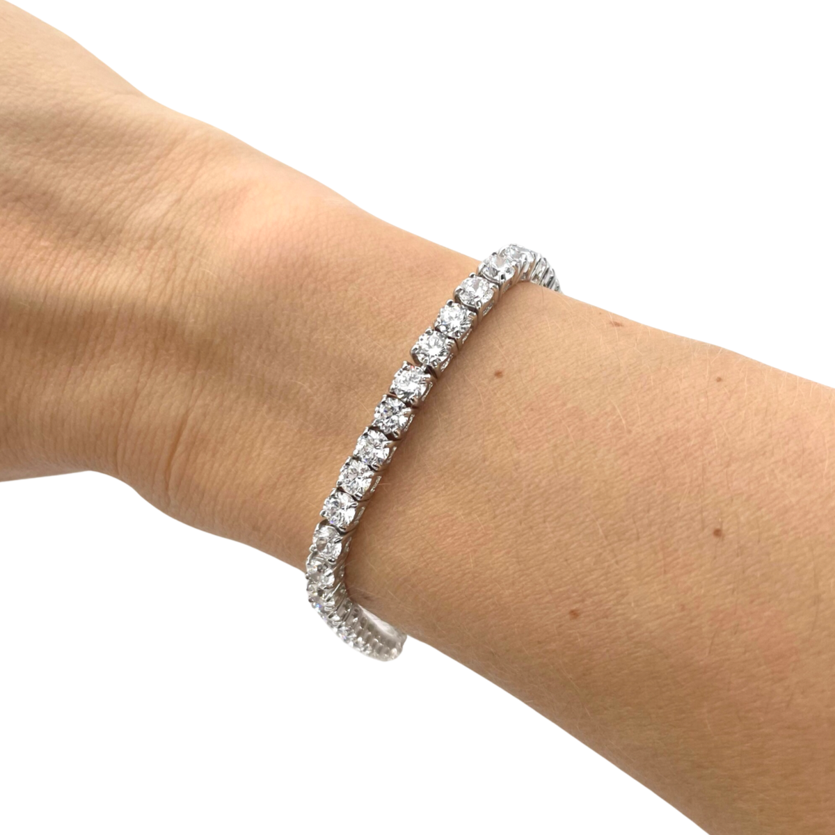 Silver Tennis bracelet with zircons