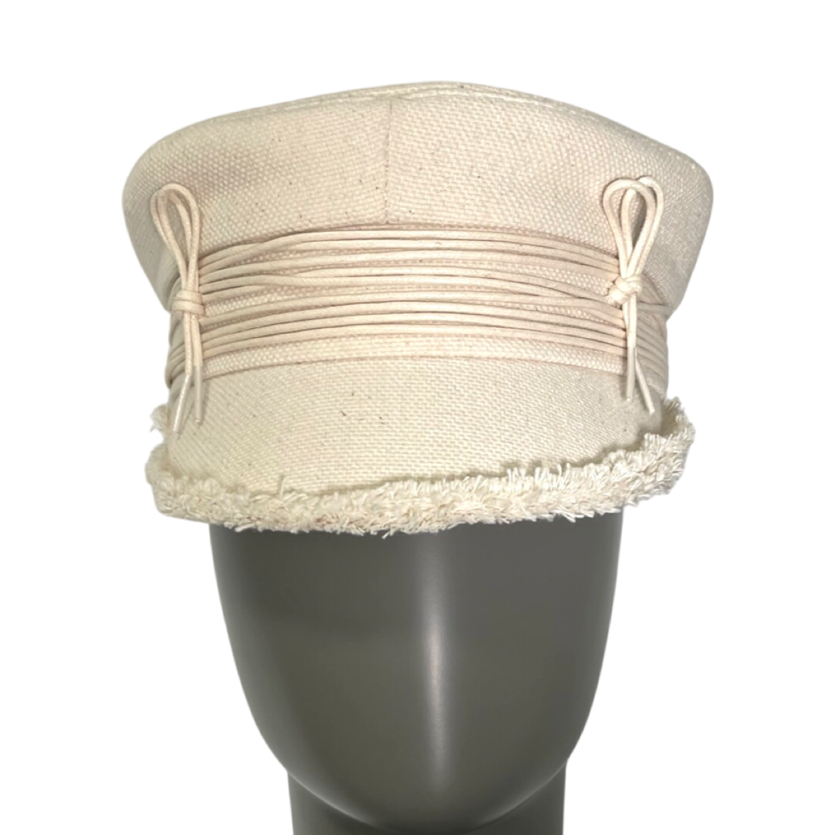 Lace-tied Baker Boy Cap