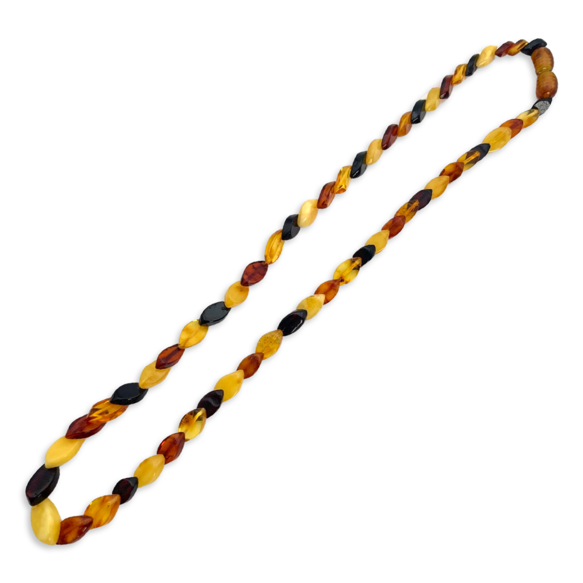 Necklace «Amber leaves»