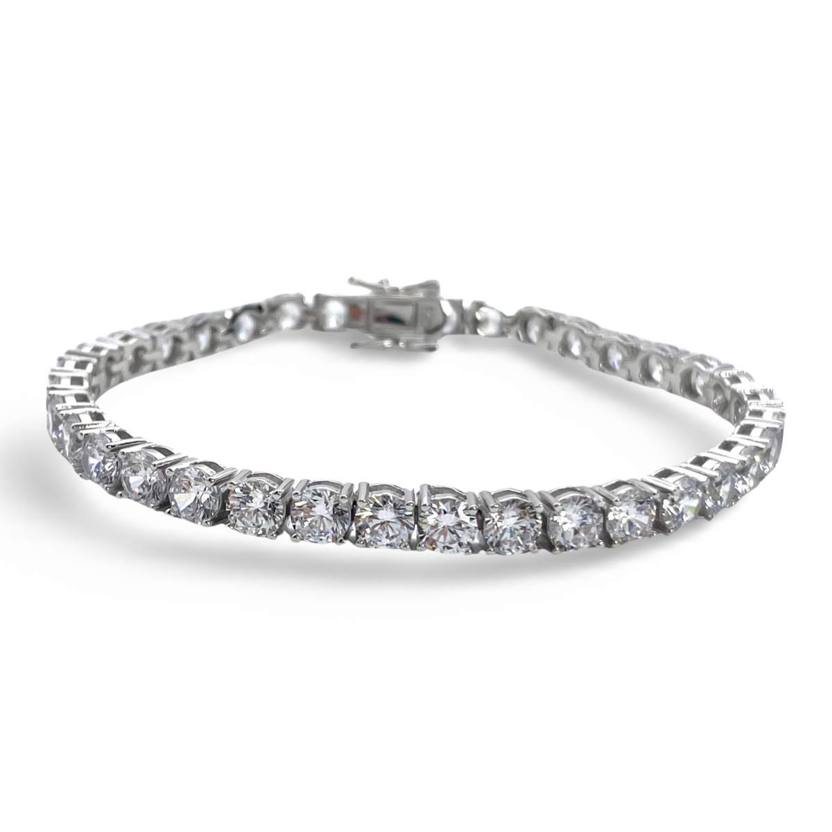 Silver Tennis bracelet with zircons