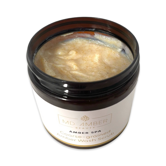 Coarse-grained Amber Wash Scrub