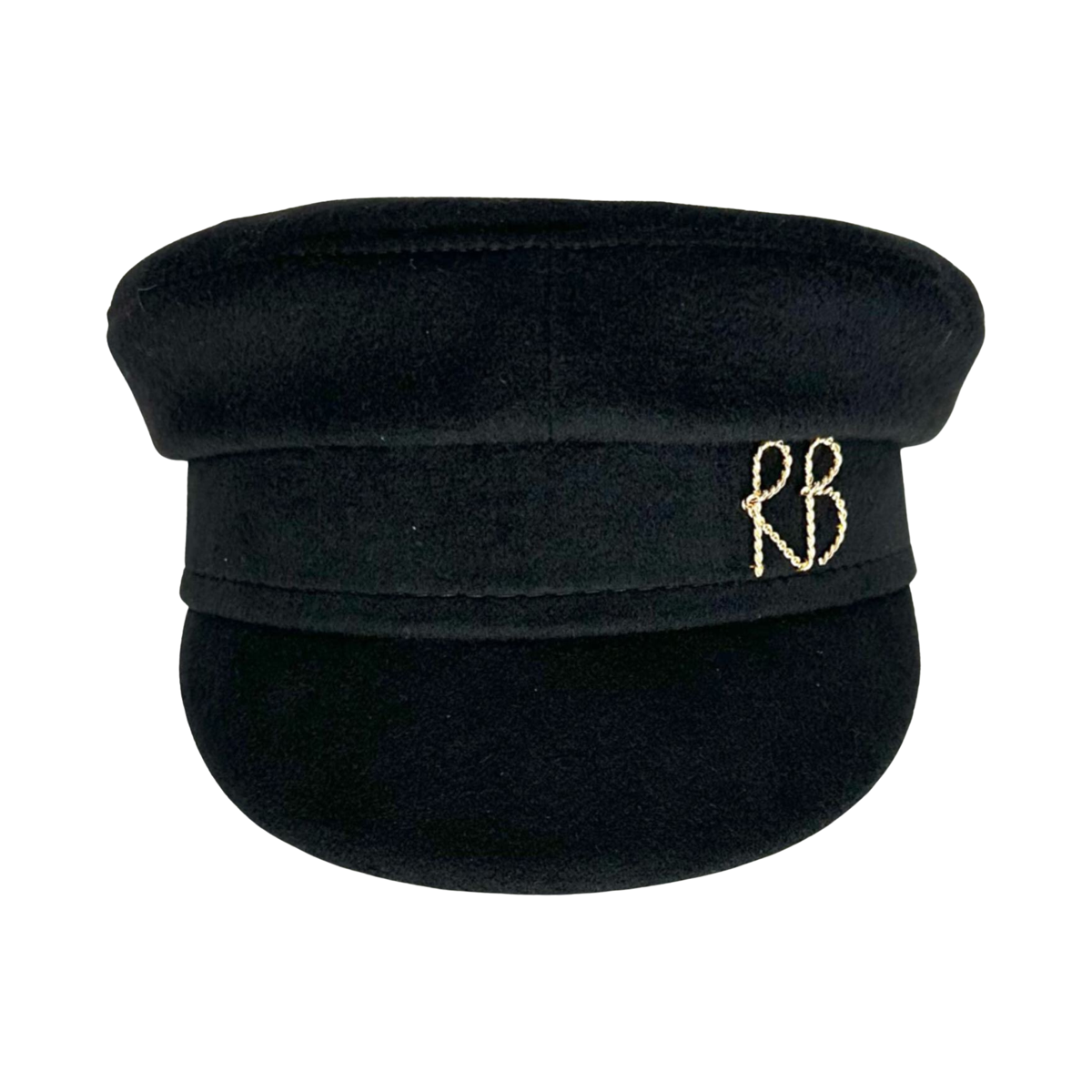 Monogram Embellished Baker Boy Cap