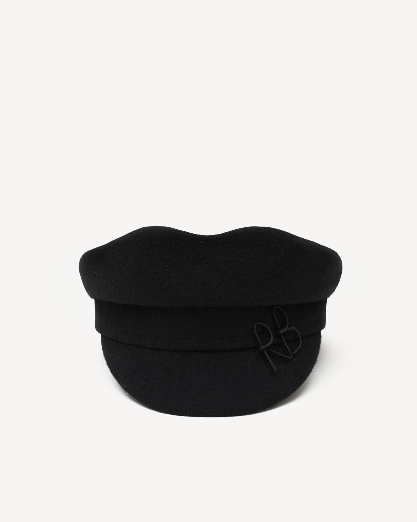 Monogram-embellished wool cap