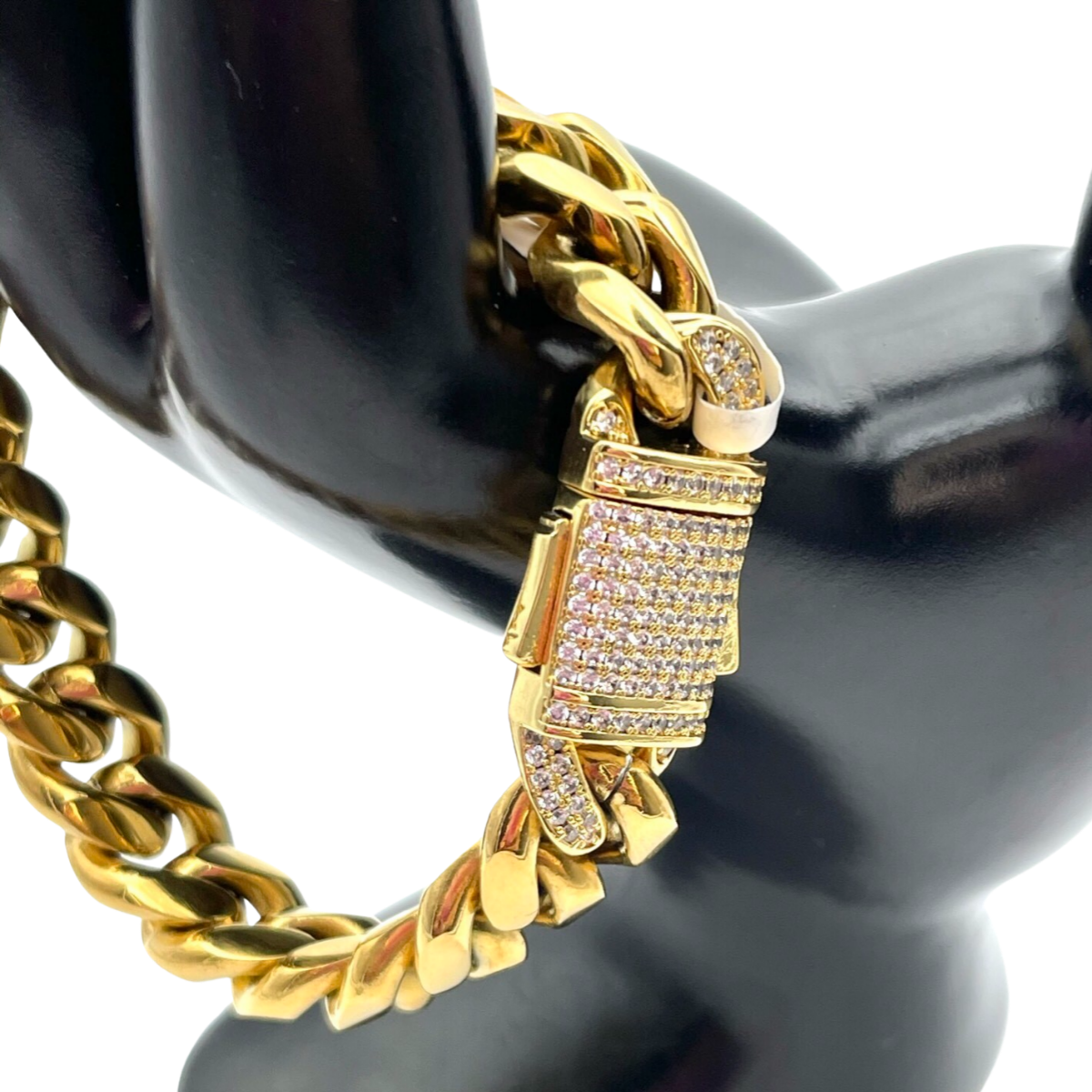 Gold-plated zircon bracelet GIA