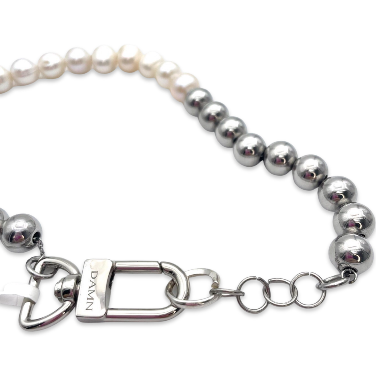 Pearl Beaded Chain silver