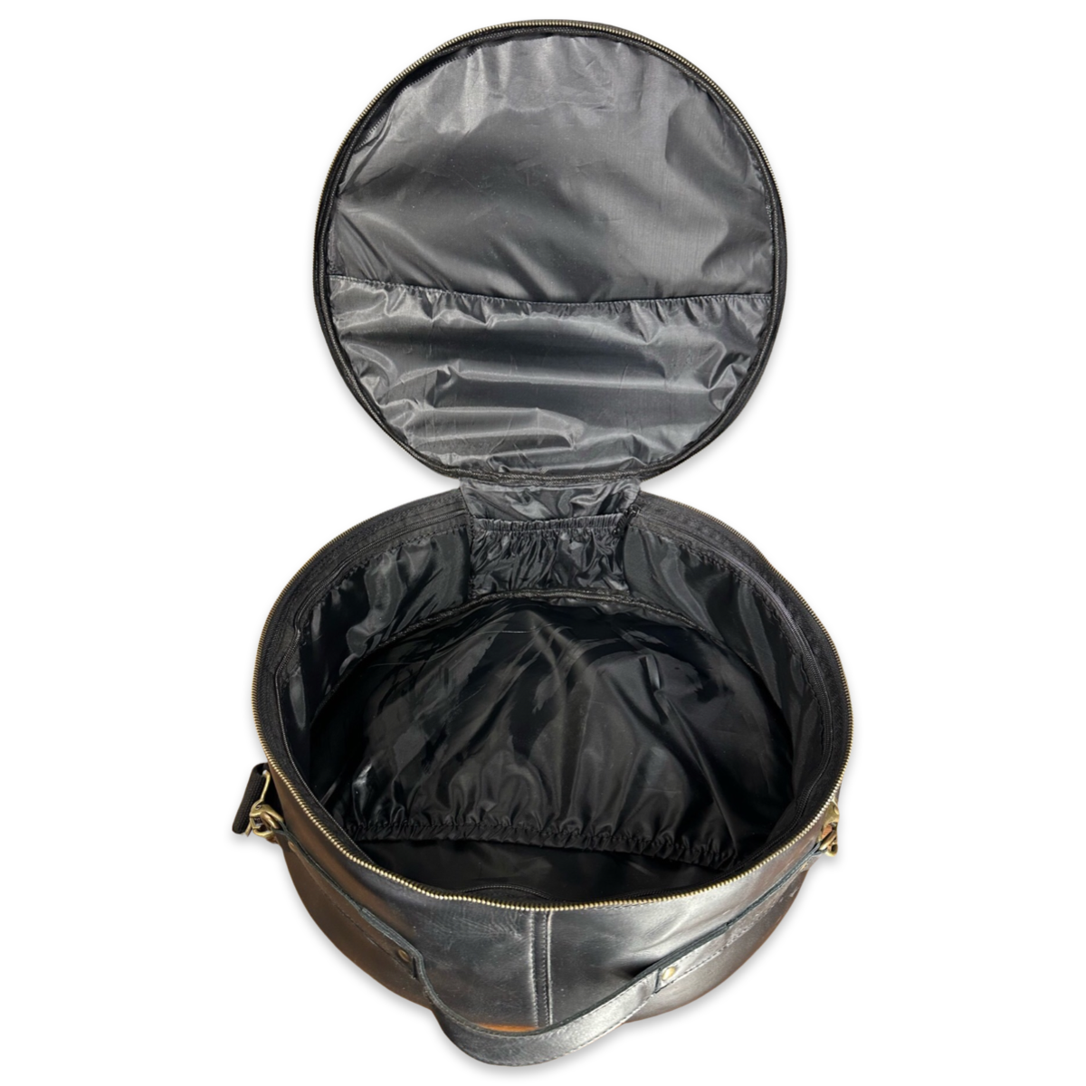 Sheepskin Leather Hat Travel bag