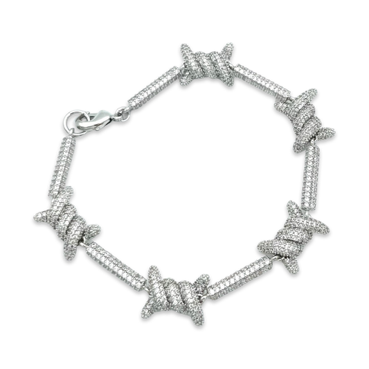 Barbed Wire Bracelet silver