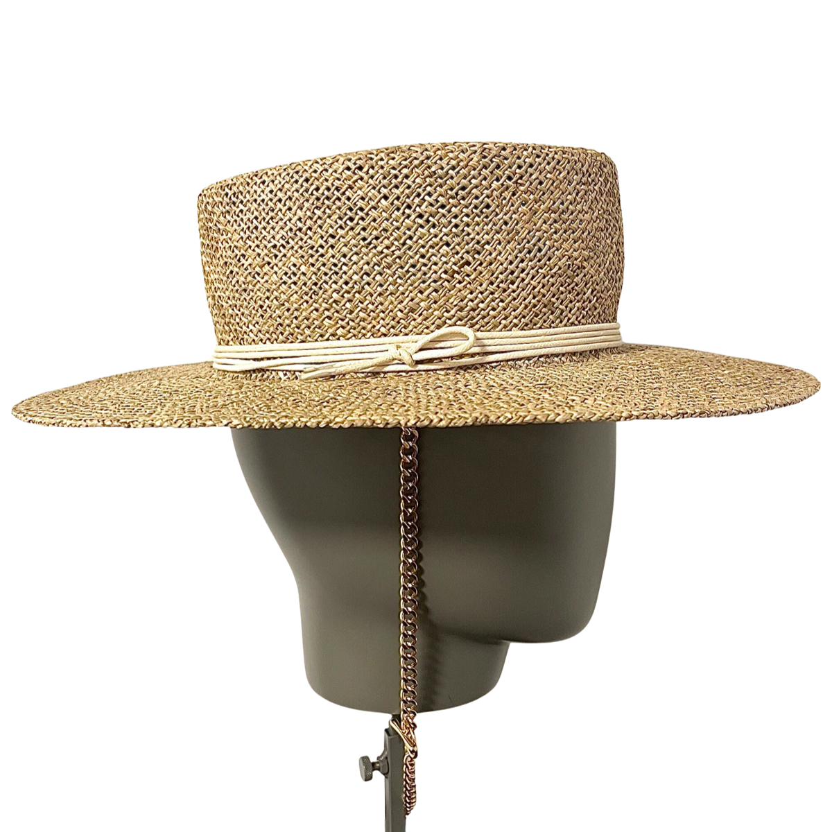 Monogram-embellished Boater Hat