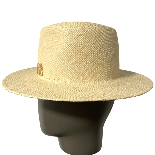 Monogram-embellished Fedora Hat