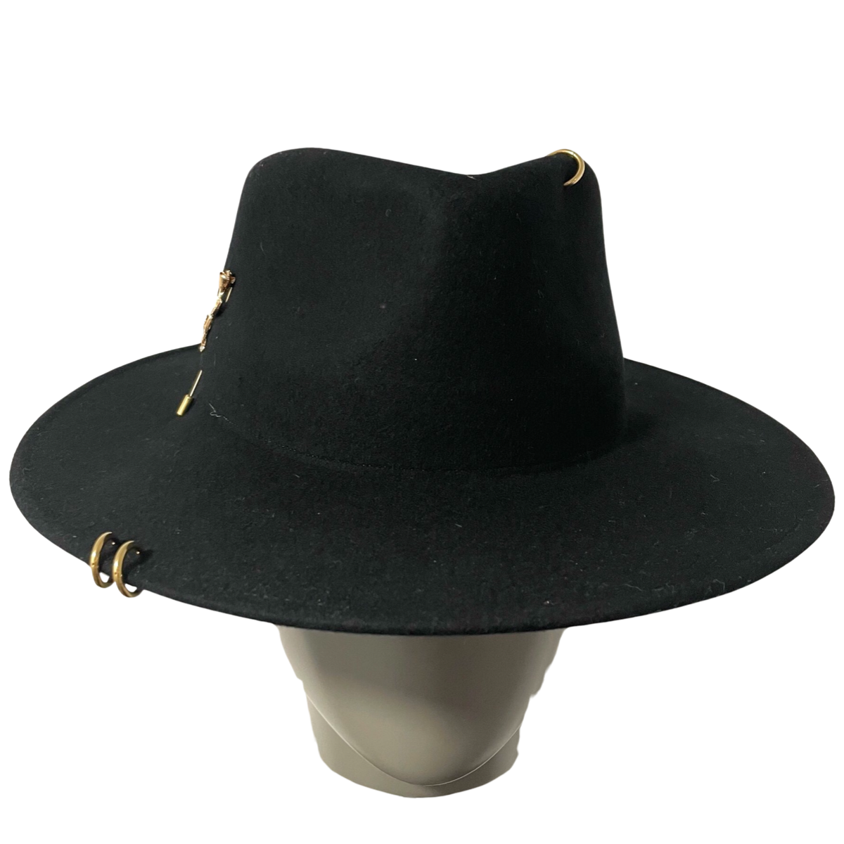 Fedora Hat with Gold details