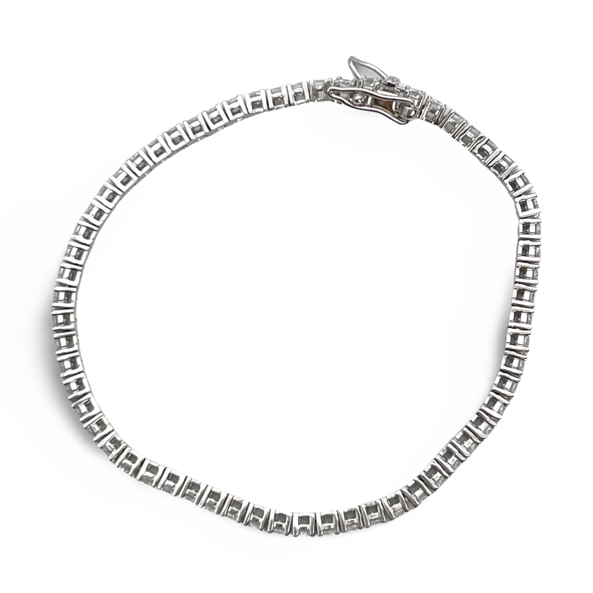 Silver Tennis bracelet with zircons