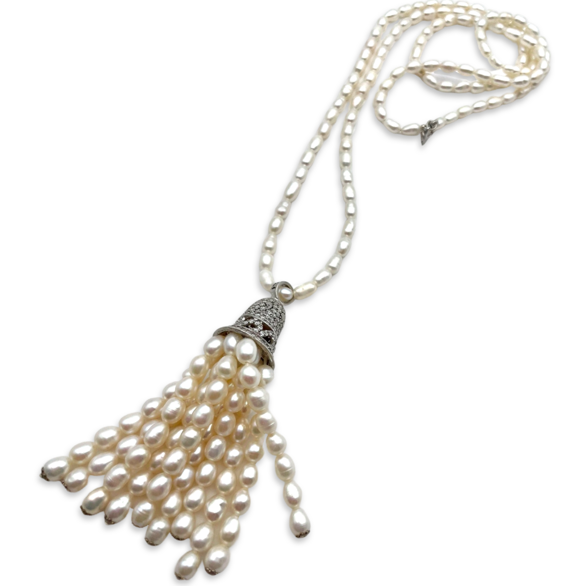 Bead necklace Pearl