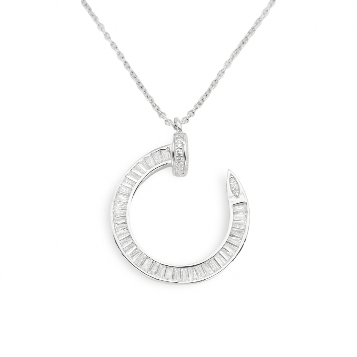 Silver Necklace «Nail»