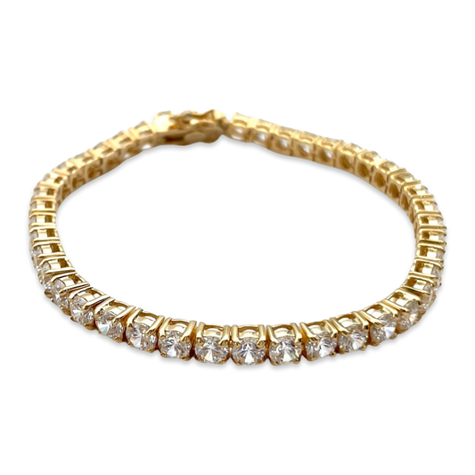 Tennis bracelet with zircons