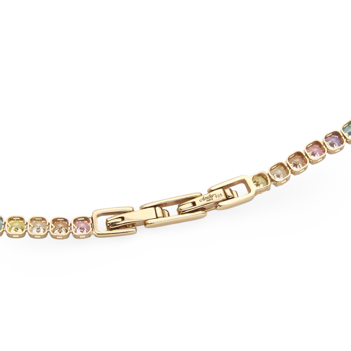 Rainbow Tennis bracelet with zircons