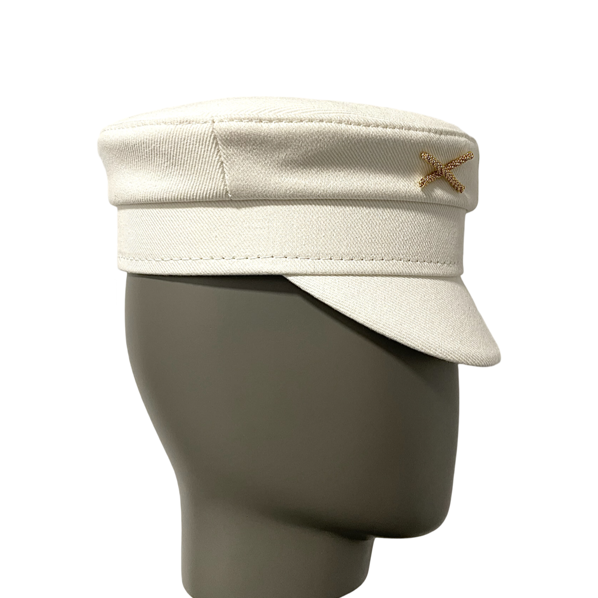 Monogram Embellished Baker Boy Cap