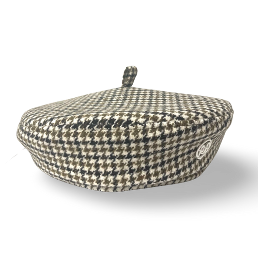 Houndstooth Beret