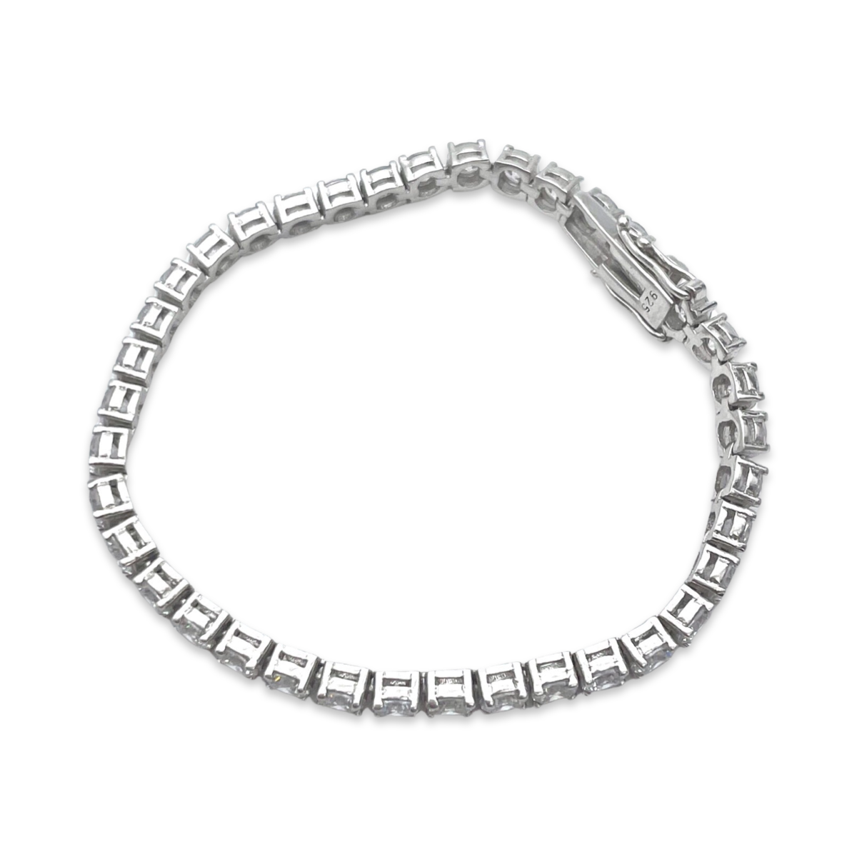 Silver Tennis bracelet with zircons