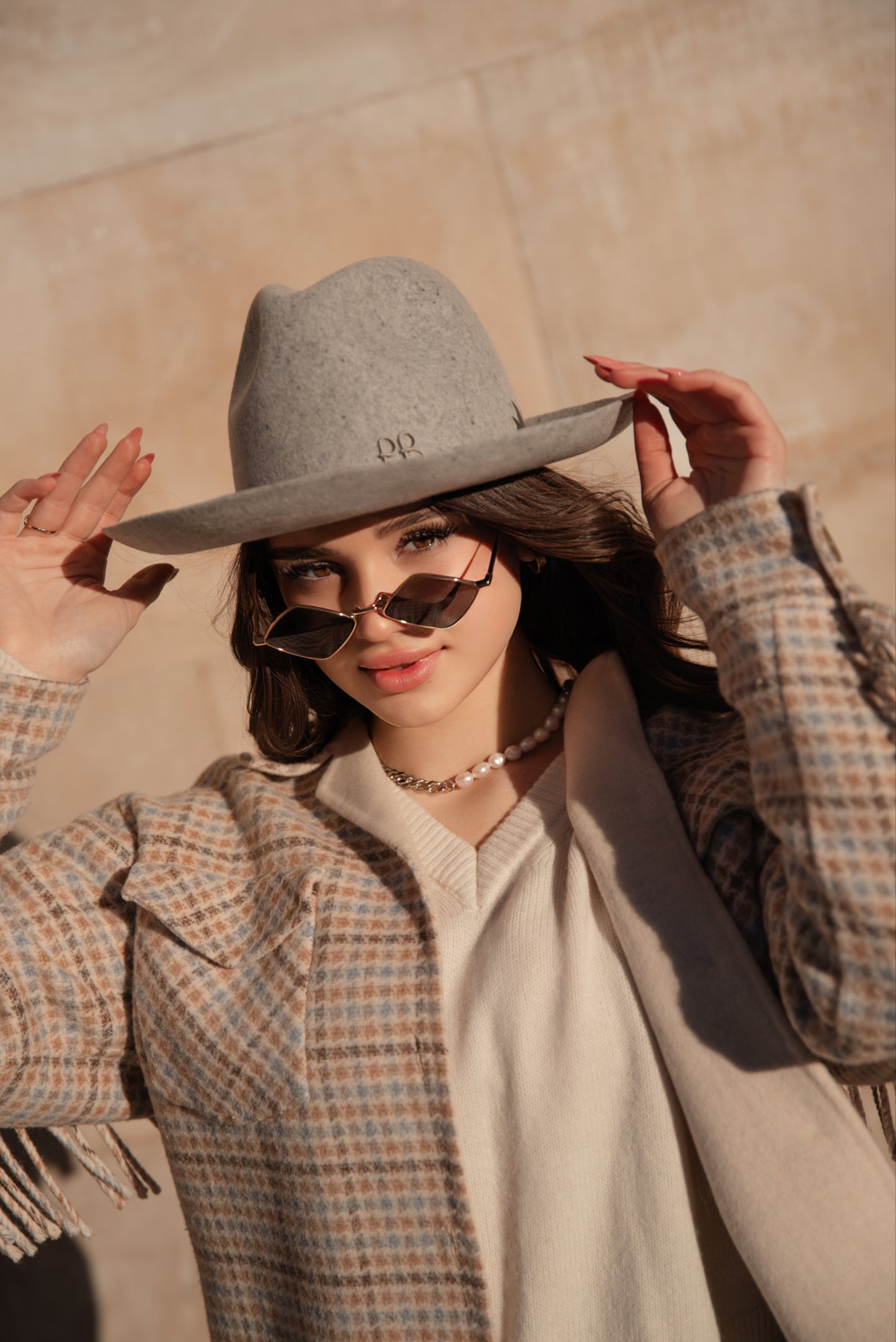 Wool felt fedora hat