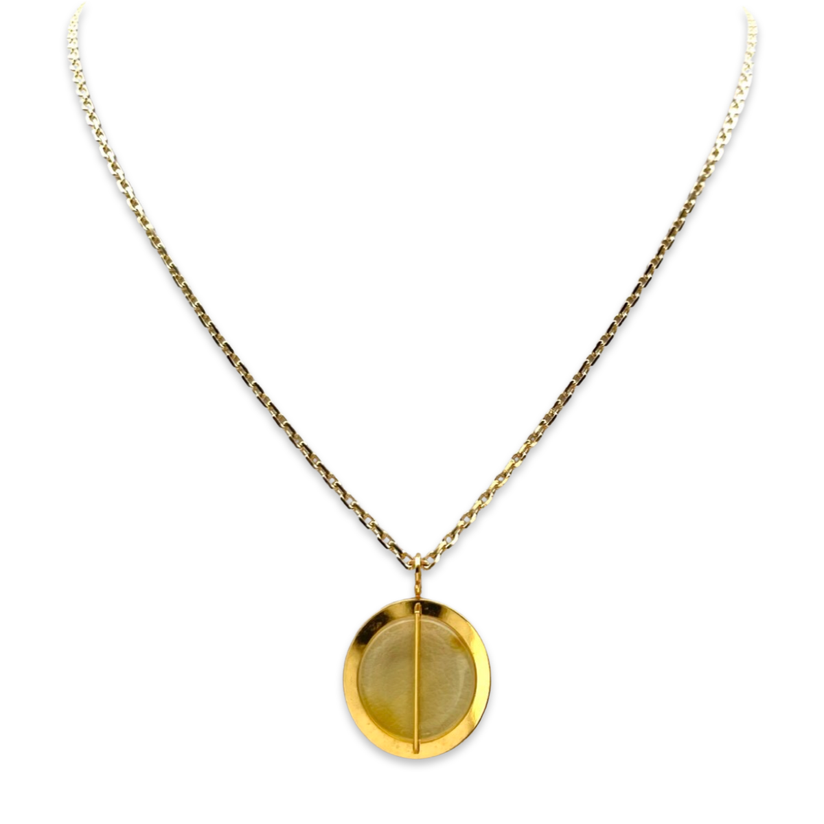 Amber gold plated necklace