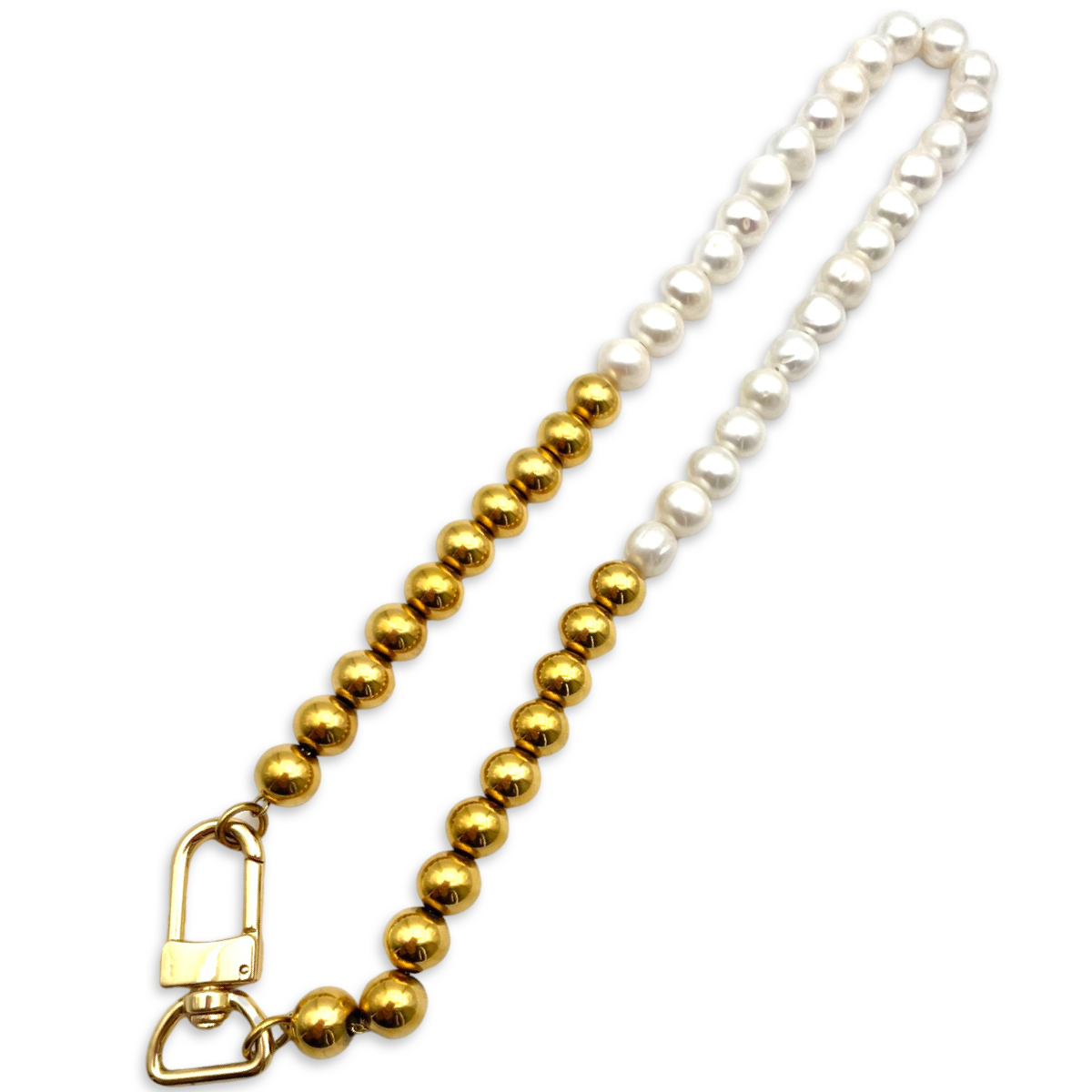 Pearl Beaded Chain gold plated