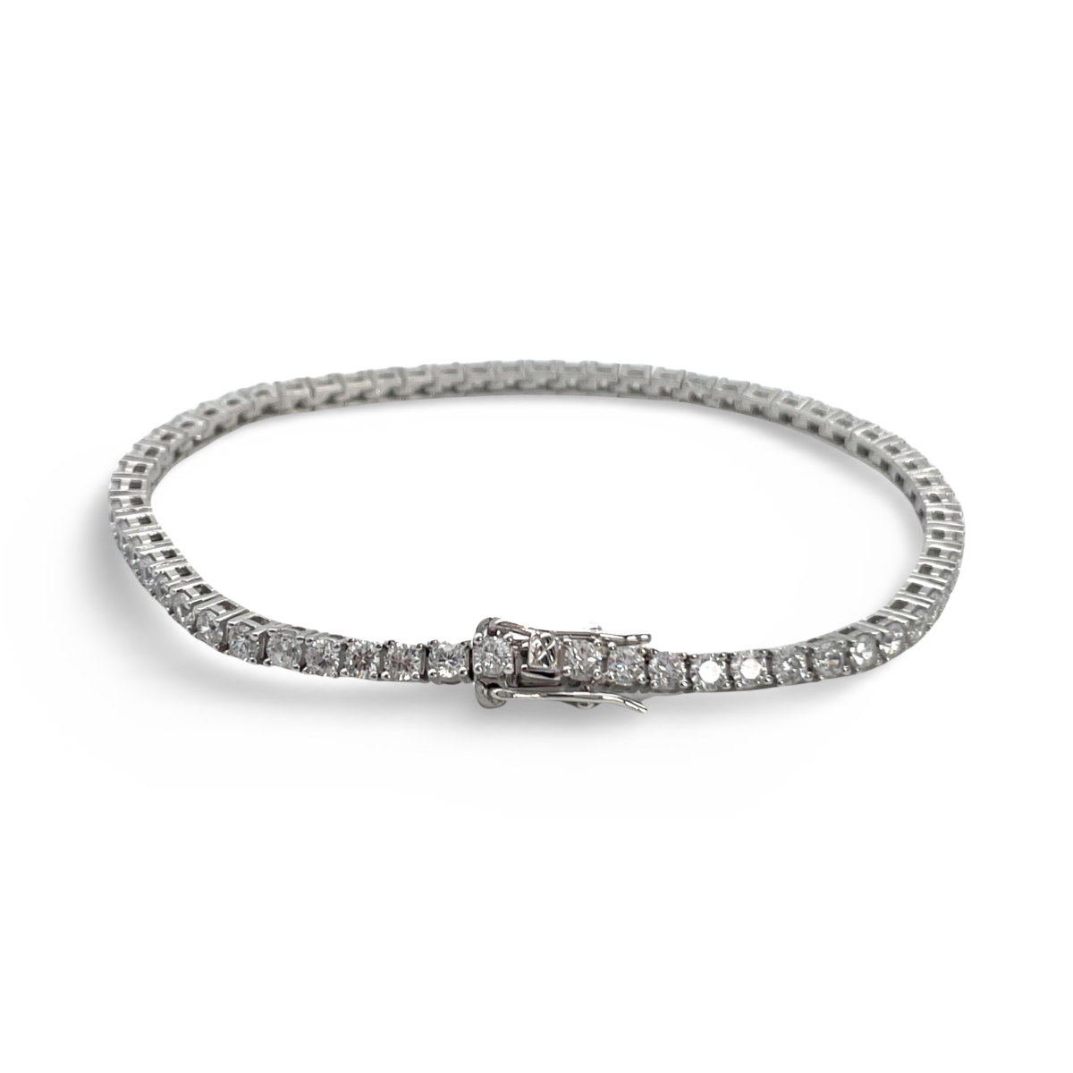 Silver Tennis bracelet with zircons