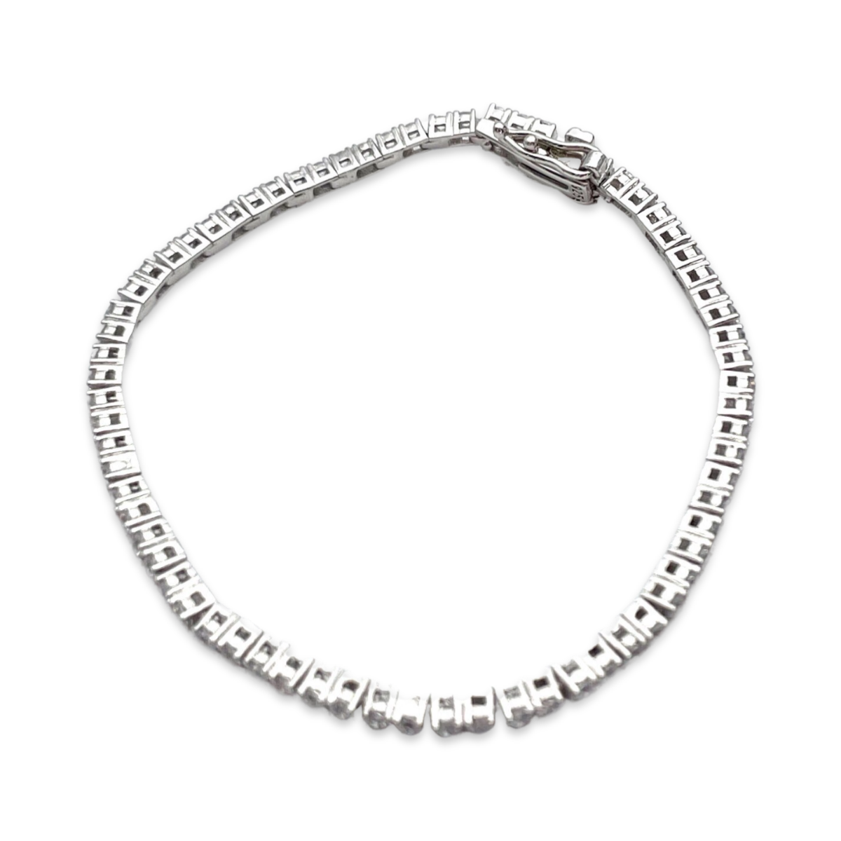 Silver Tennis bracelet with zircons