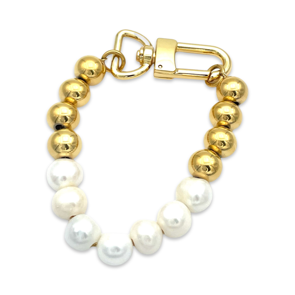 Pearl Beaded Bracelet gold plated