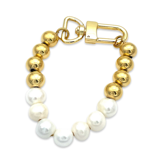 Pearl Beaded Bracelet gold plated