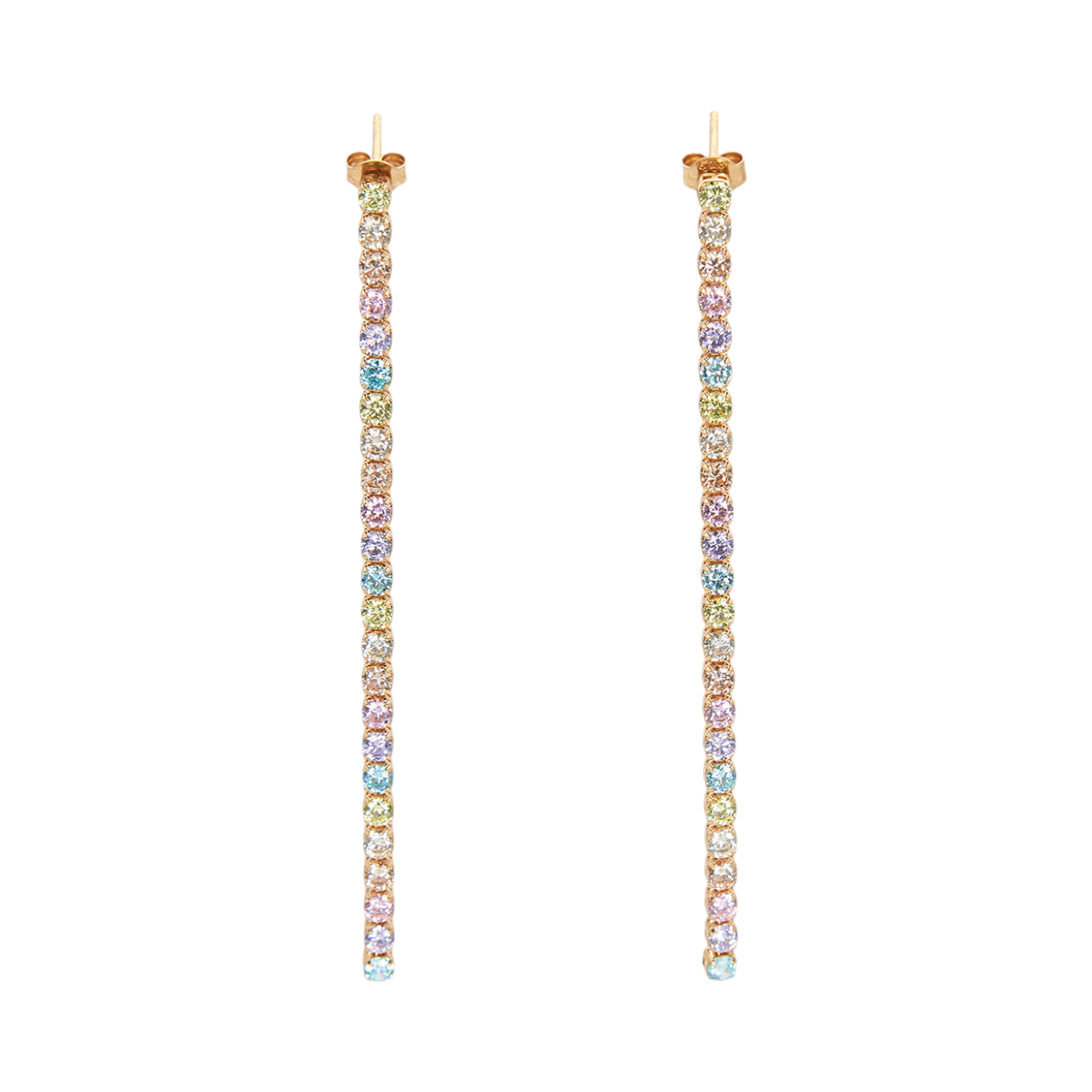 Rainbow Earrings with zircons