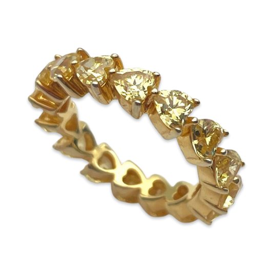 Heart Pattern Gold plated Ring