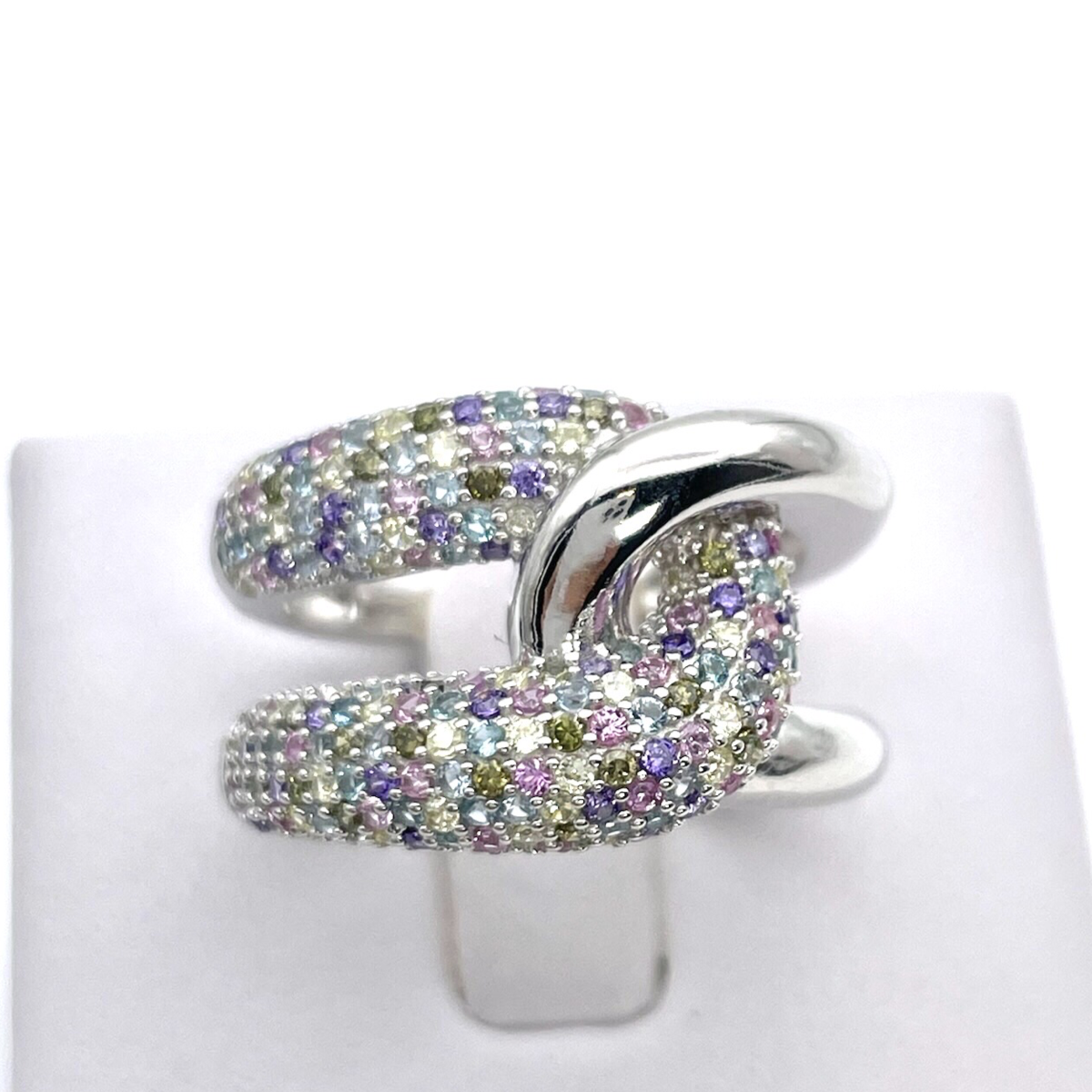 Colourful Silver Ring