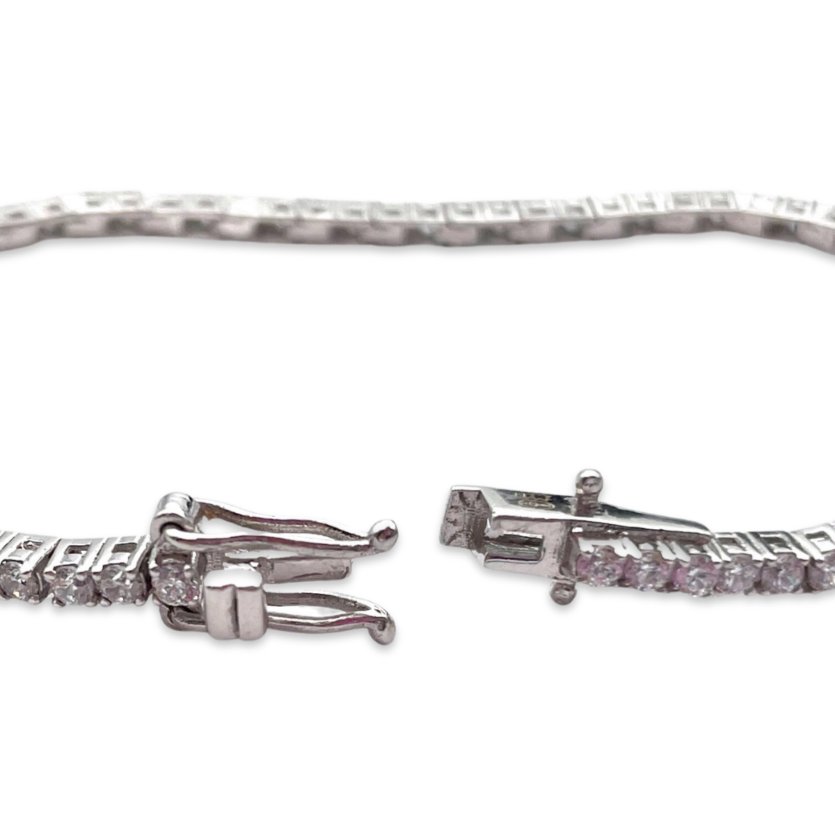 Silver Tennis bracelet with zircons