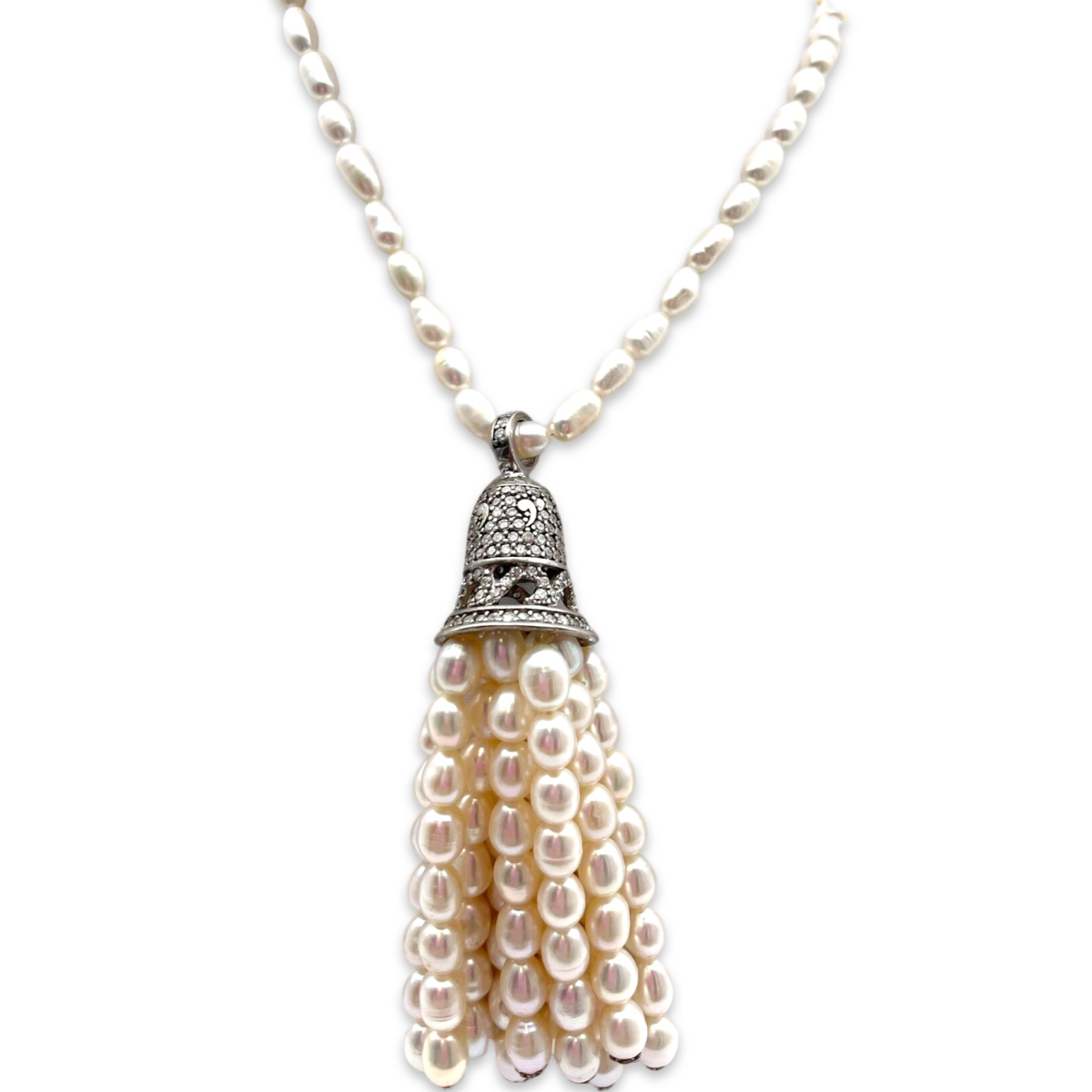 Bead necklace Pearl