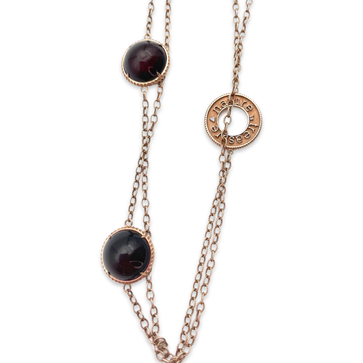 Necklace with red amber