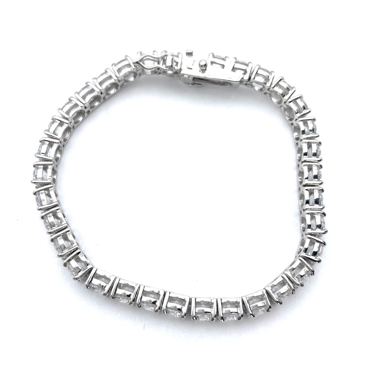 Silver Tennis bracelet with zircons