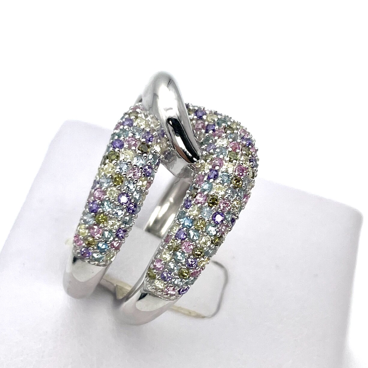 Colourful Silver Ring