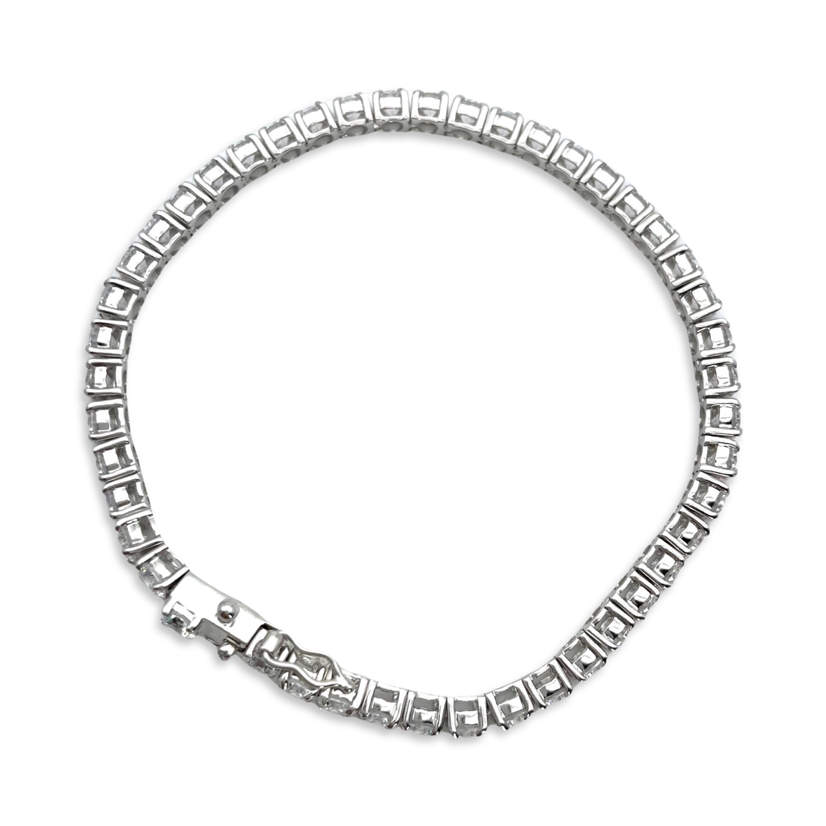 Silver Tennis bracelet with zircons