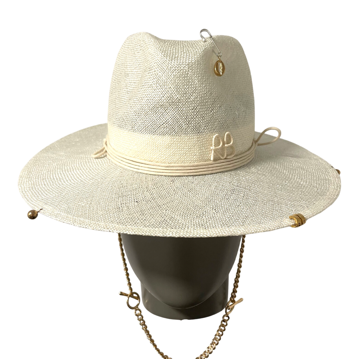 Chain Strap Fedora Hat