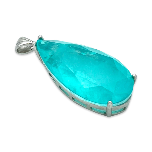 Silver pendant Paraiba