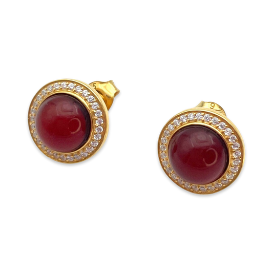 Amber earrings