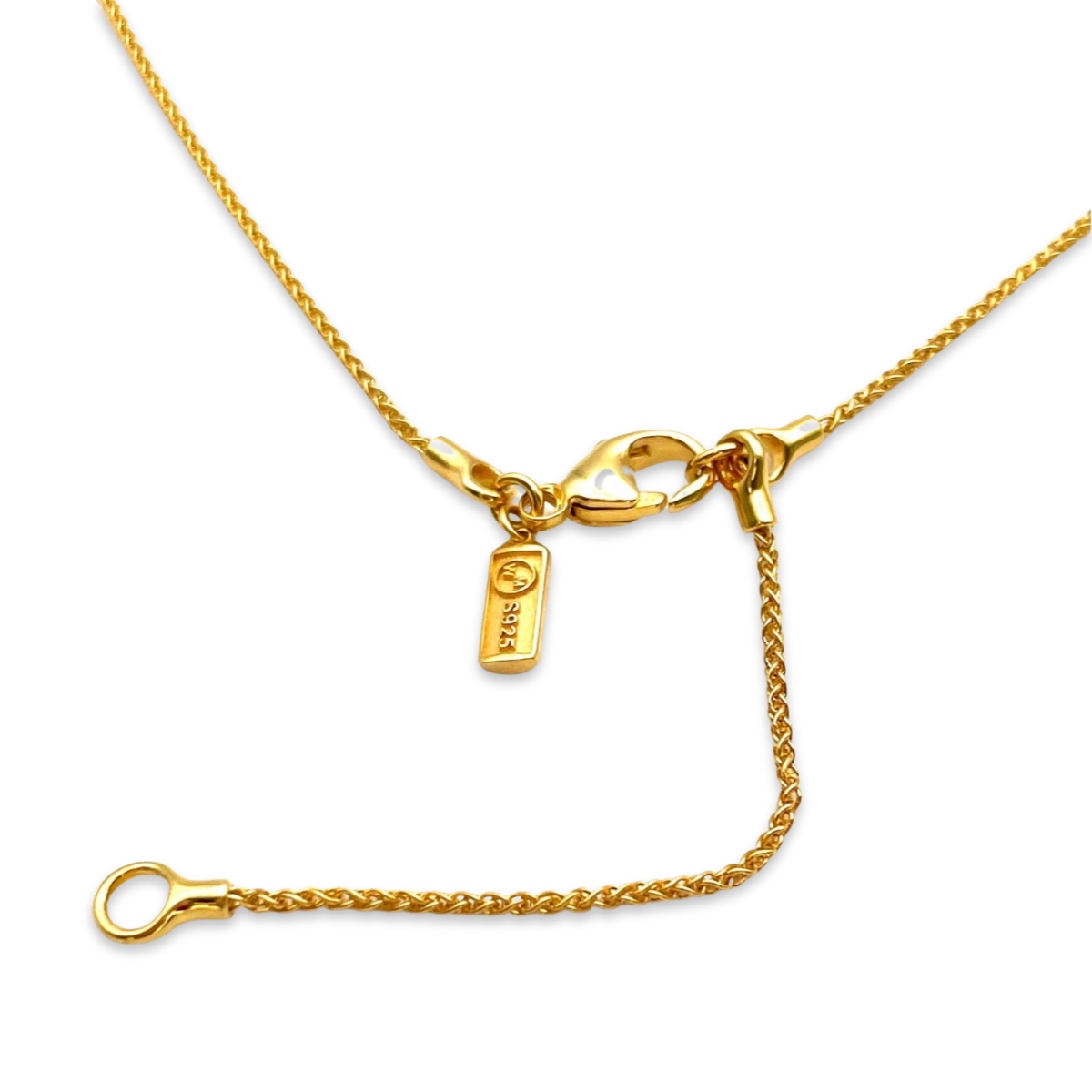 Amber gold plated necklace