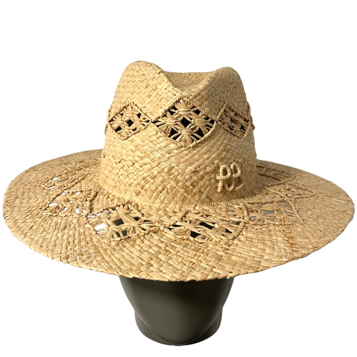 Monogram-embellished Fedora Hat