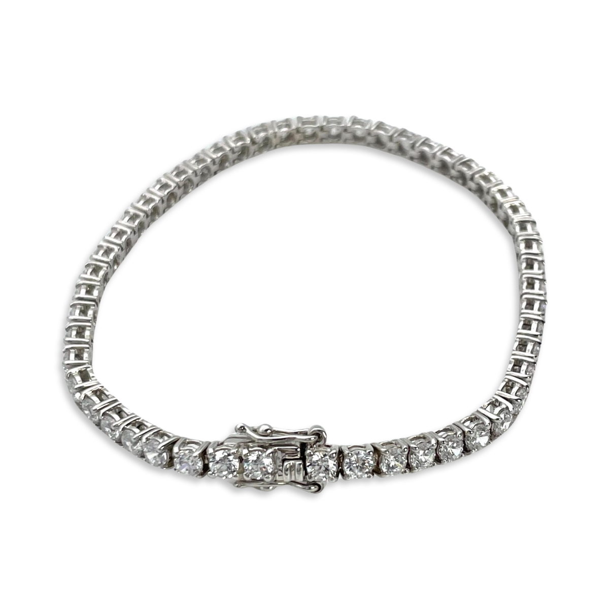 Silver Tennis bracelet with zircons