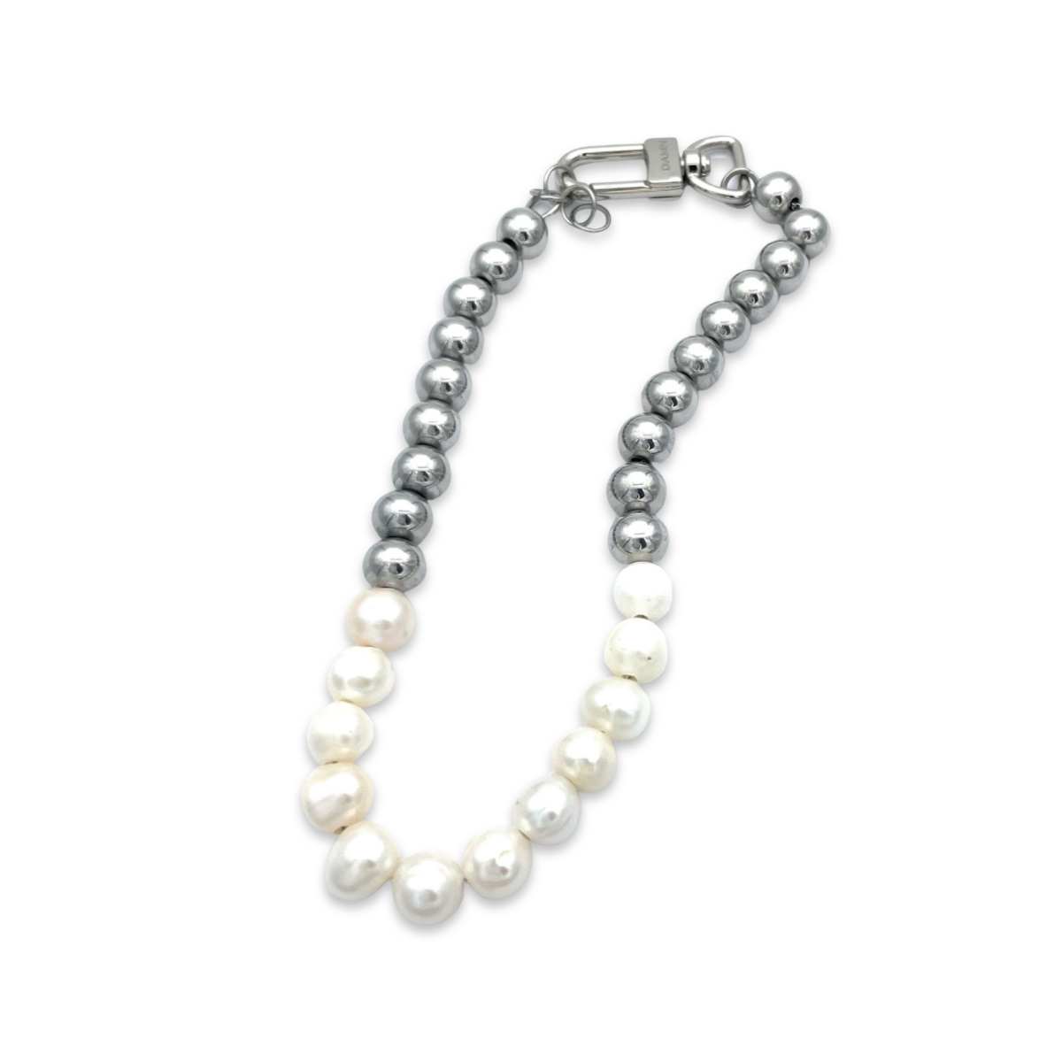 Pearl Beaded Chain silver