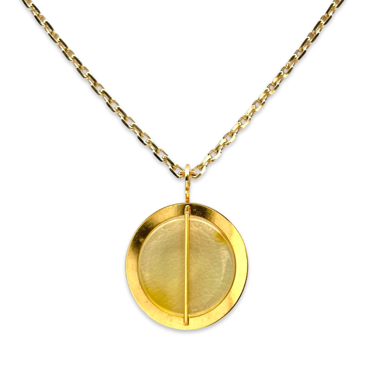 Amber gold plated necklace